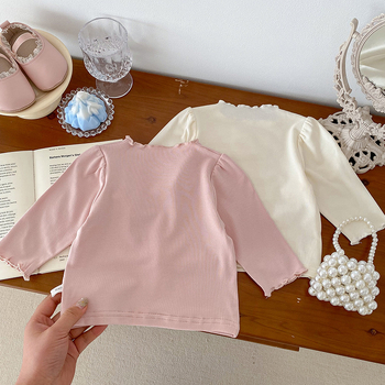 DIANXI tricou de bebe cu mâneci lungi, stil coreean, 93% viscoză, 7% elastan, pentru sugari 1–3 ani