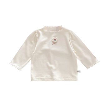 DIANXI tricou de bebe cu mâneci lungi, stil coreean, 93% viscoză, 7% elastan, pentru sugari 1–3 ani