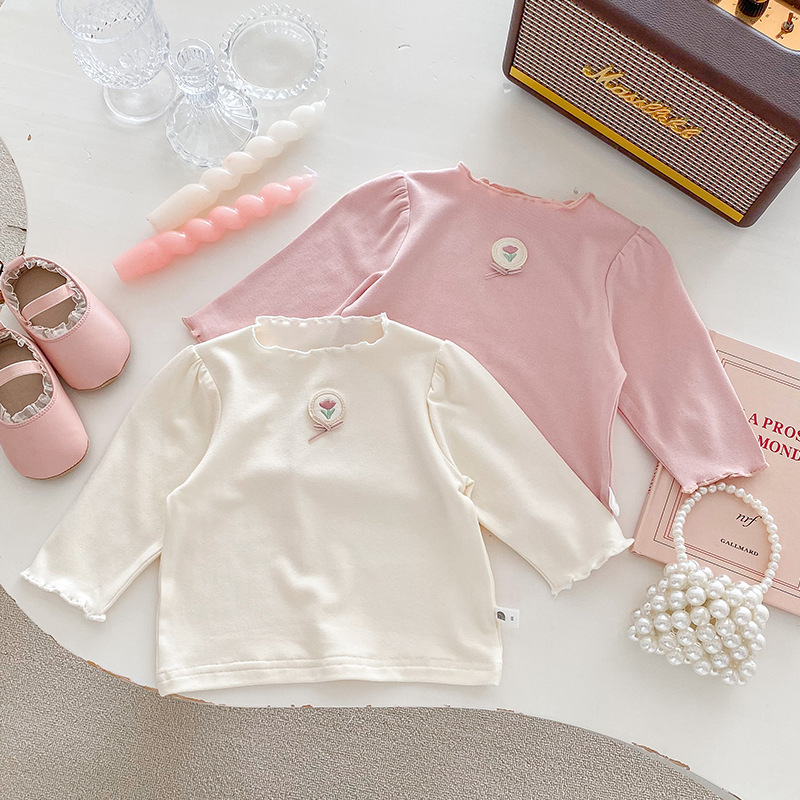 DIANXI tricou de bebe cu mâneci lungi, stil coreean, 93% viscoză, 7% elastan, pentru sugari 1–3 ani