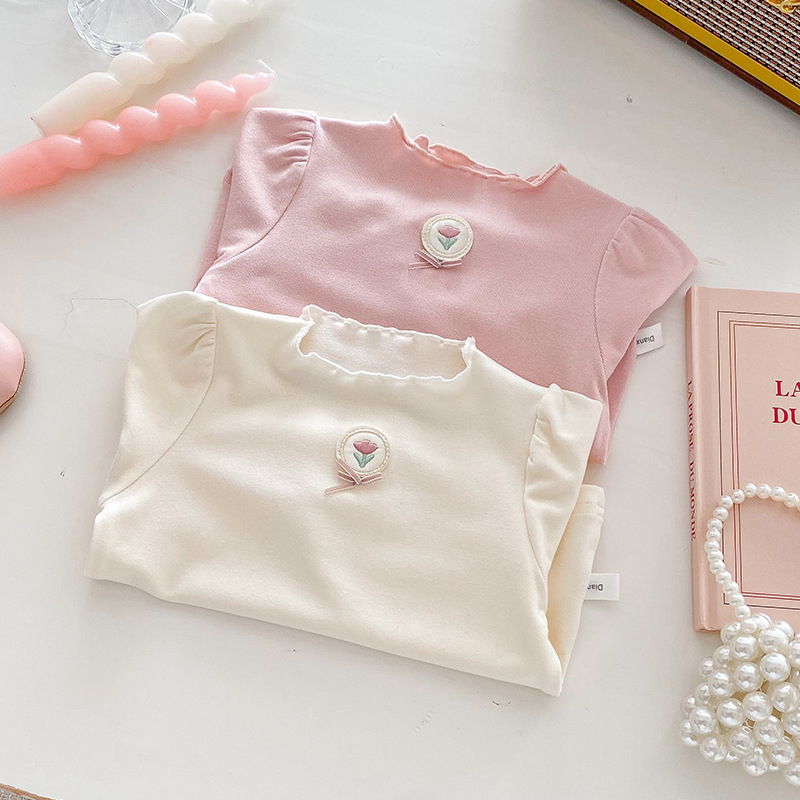 DIANXI tricou de bebe cu mâneci lungi, stil coreean, 93% viscoză, 7% elastan, pentru sugari 1–3 ani