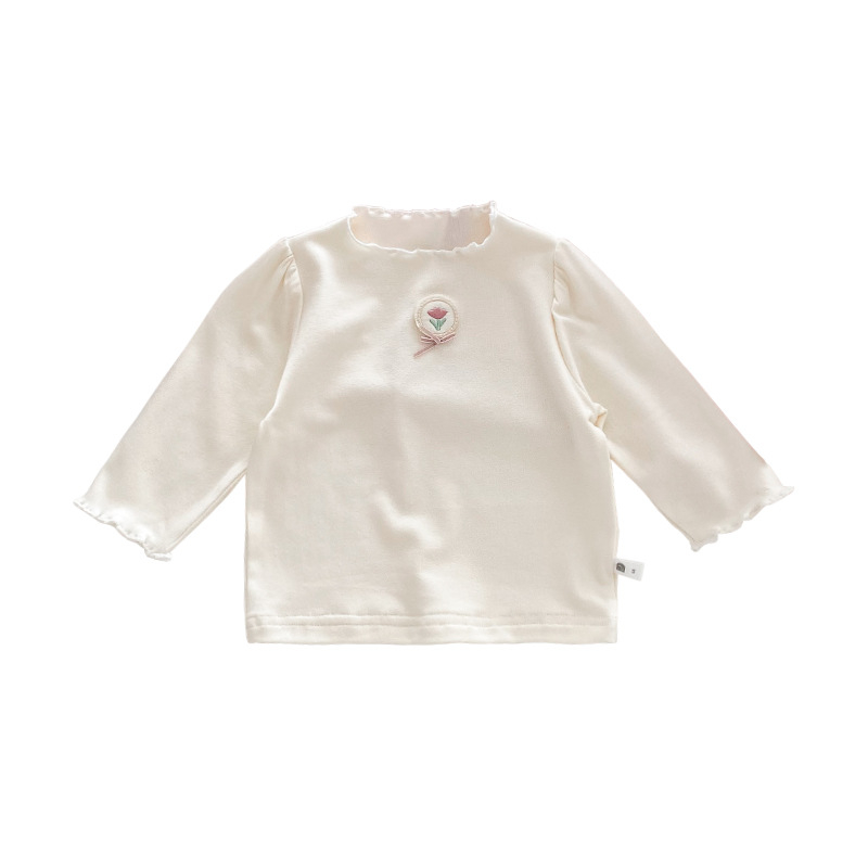 DIANXI tricou de bebe cu mâneci lungi, stil coreean, 93% viscoză, 7% elastan, pentru sugari 1–3 ani