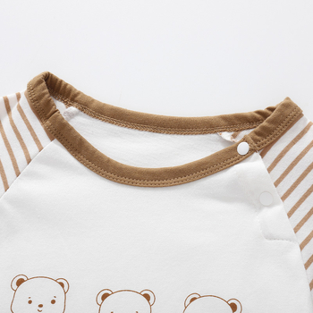 Tricou pentru copii din bumbac, mâneci lungi, unisex, guler rotund, pentru copii de 3–8 ani.