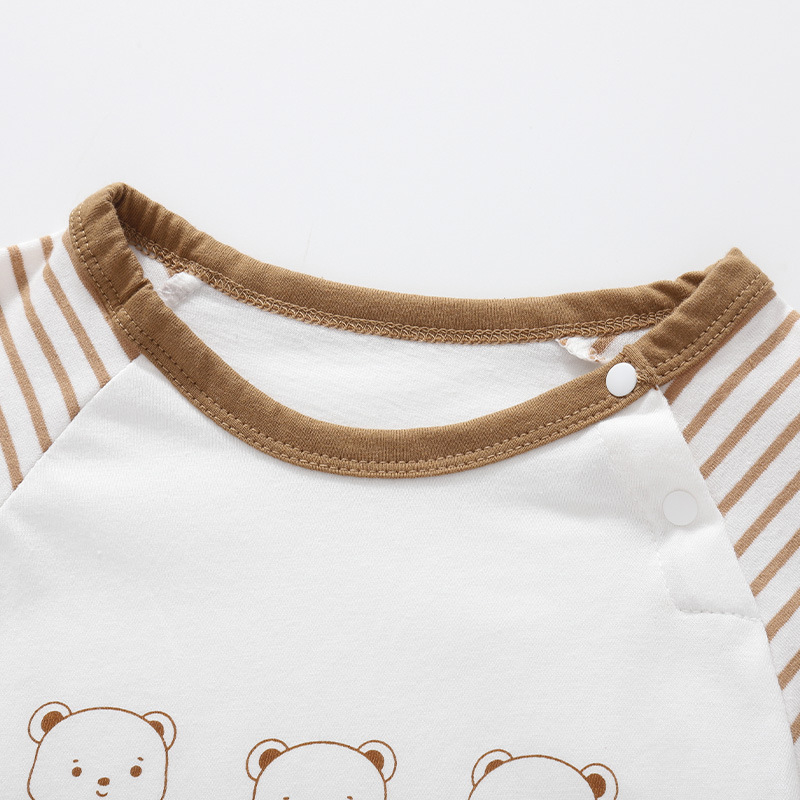 Tricou pentru copii din bumbac, mâneci lungi, unisex, guler rotund, pentru copii de 3–8 ani.