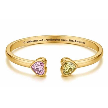 Brățară din cupru, inimă deschisă, placare electroplată, marcă Hama, greutate 20 g, marcă privată autorizată