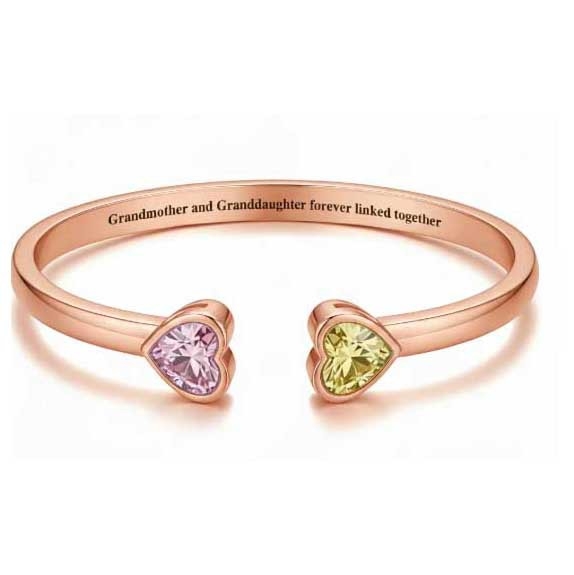 Brățară din cupru, inimă deschisă, placare electroplată, marcă Hama, greutate 20 g, marcă privată autorizată