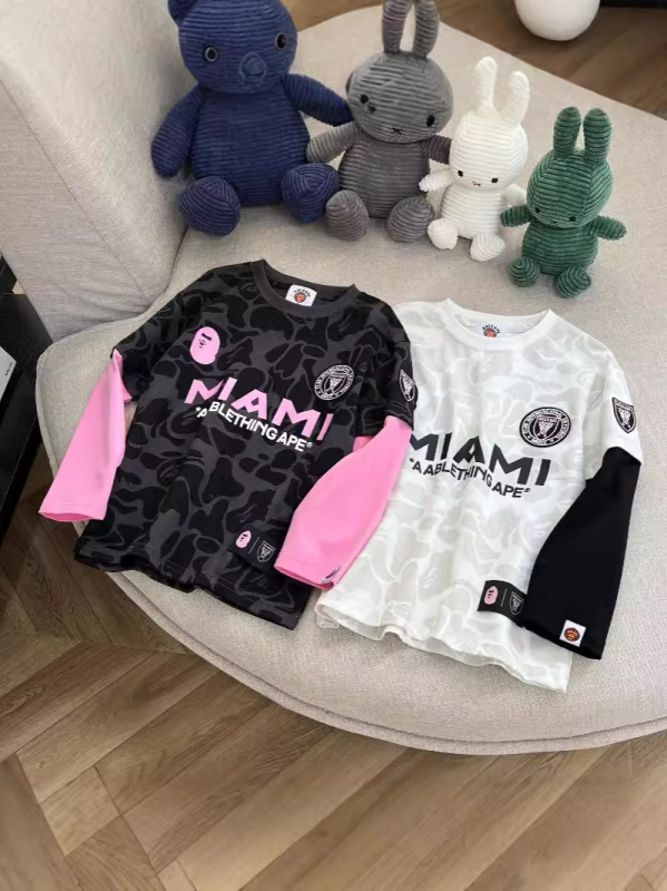 Gyerekek pamut aláöltözet felső, hosszú ujjú, karikatúra és betű mintával, 3–8 éveseknek, 99% pamut