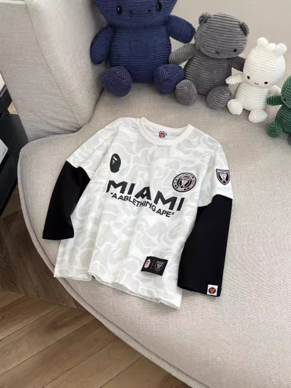 Gyerekek pamut aláöltözet felső, hosszú ujjú, karikatúra és betű mintával, 3–8 éveseknek, 99% pamut