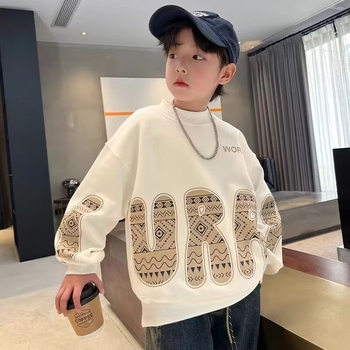 Sweatshirt pentru copii în stil coreean, din bumbac, mâneci lungi, pulover, primăvară-toamnă