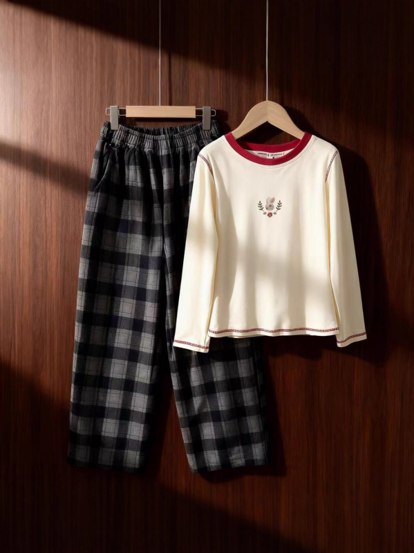 Tricou pentru copii din bumbac cu mânecă lungă, guler rotund – 95% bumbac, textură moale, model desen animat