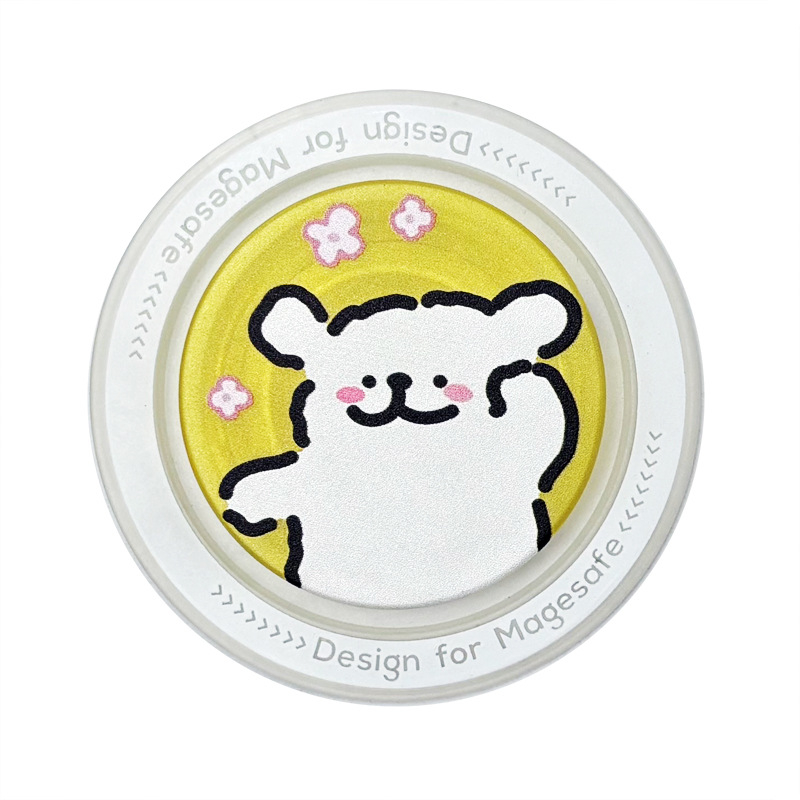 Βάση κινητού με snap-on και MagSafe, θέμα κουταβιού, διάφανο ματ τελείωμα, μοντέλο CP01, κατασκευή από πλαστικό