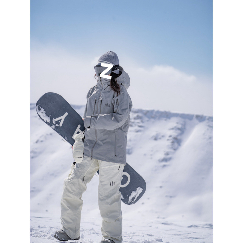 Pantaloni snowboard unisex, izolație Primaloft, țesătură 3L rezistentă la vânt, respirabili și termici