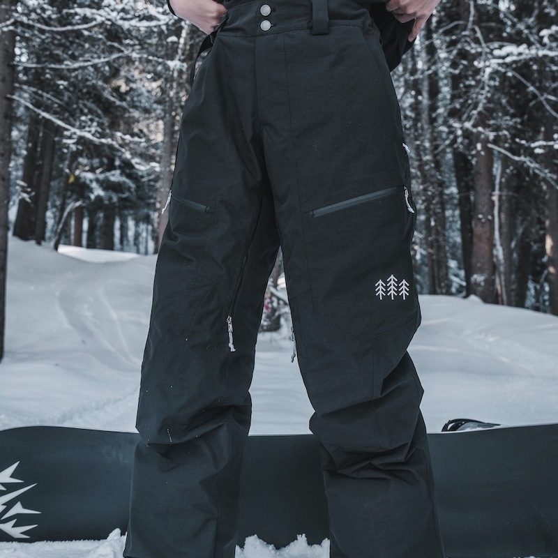 Pantaloni snowboard unisex, izolație Primaloft, țesătură 3L rezistentă la vânt, respirabili și termici