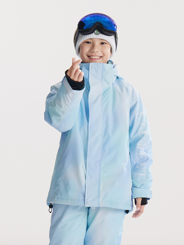 Gyerekeknek szóló ski kabát: légáteresztő, vízálló 20000, szélálló, meleg Silk-pamut izolációval, TEFLON külső anyag