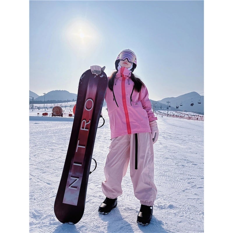 Unisex slēpošanas bikses snovbordam, ziemas, ūdensnecaurlaidīgas un vēju izturīgas, modelis 2025