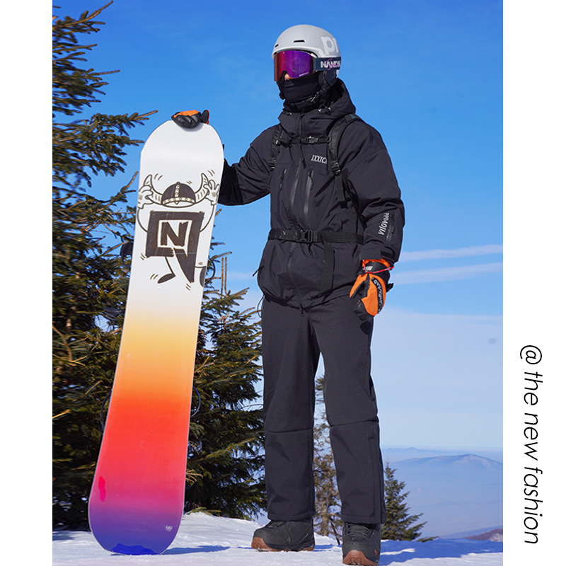 Σετ σκι, Unisex, αδιάβροχο 15000, ανθεκτικό στον άνεμο, ζεστό, με επένδυση φλίς, για σκι και snowboard