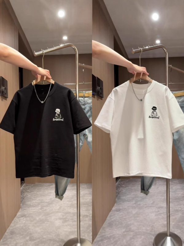 Tricou copii cu mânecă scurtă, 100% bumbac, guler rotund, imprimeu cu animații și litere, uscare rapidă, vară