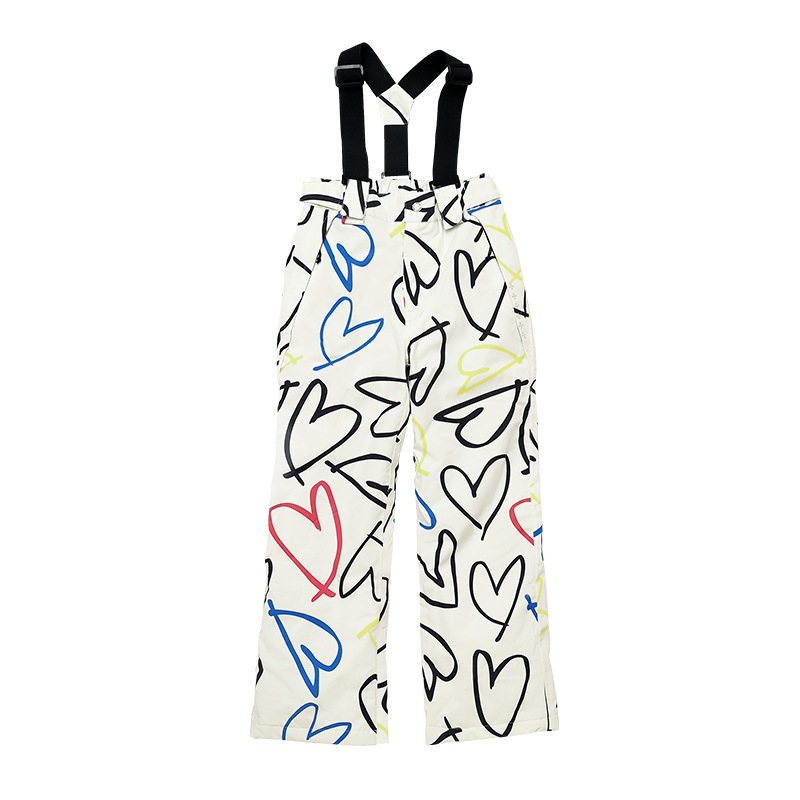 oddivski 2024 Unisex παιδικά παντελόνια σκι, 3L αδιάβροχα, ανθεκτικά στον άνεμο, νάιλον εξωτερικό, επένδυση μεταξο-βαμβάκι