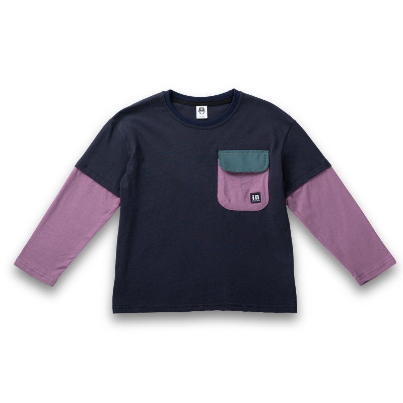 Gyerekeknek készült hosszú ujjú póló koreai stílusban, 100% pamut, kerek nyakú