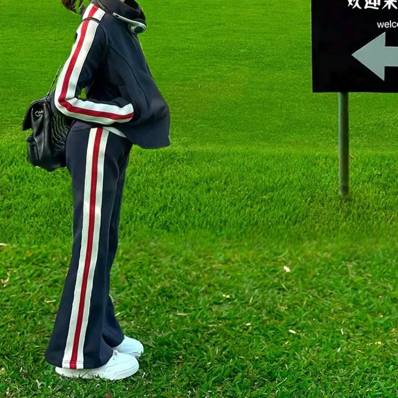 Djevojčice dvodijelni sportski komplet, koledž stil, dugi rukav, pamuk 81–90%, proljeće 2025