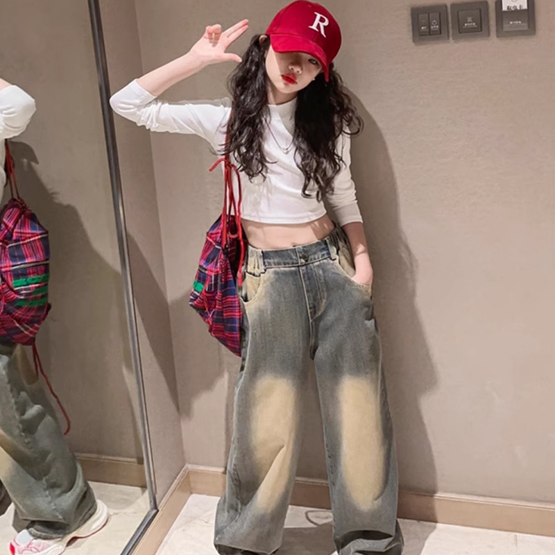 Dječja majica s dugim rukavima, korejskog stila, okrugli izrez, materijal 90% rayon, 10% spandex, tkanina koja odvodi vlagu