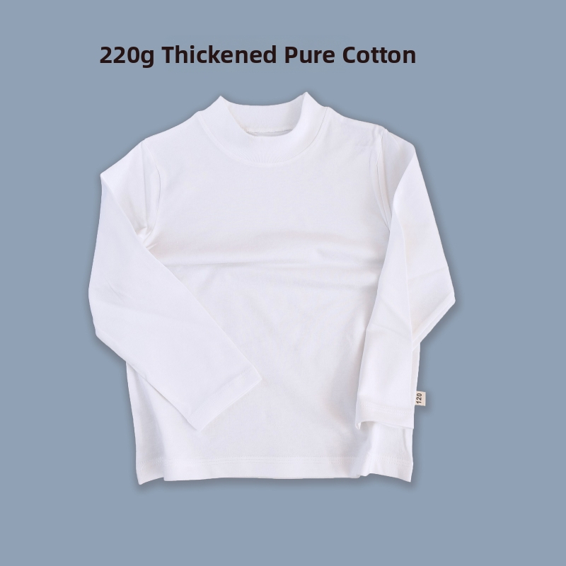 Tricou copii din bumbac, mâneci lungi, guler rotund, antistatice, pentru toate anotimpurile