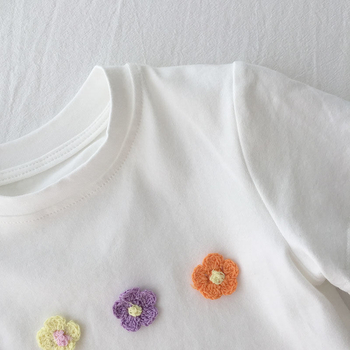 Dječja pamučna majica kratkih rukava, okrugli izrez, 90% pamuk, ljeto