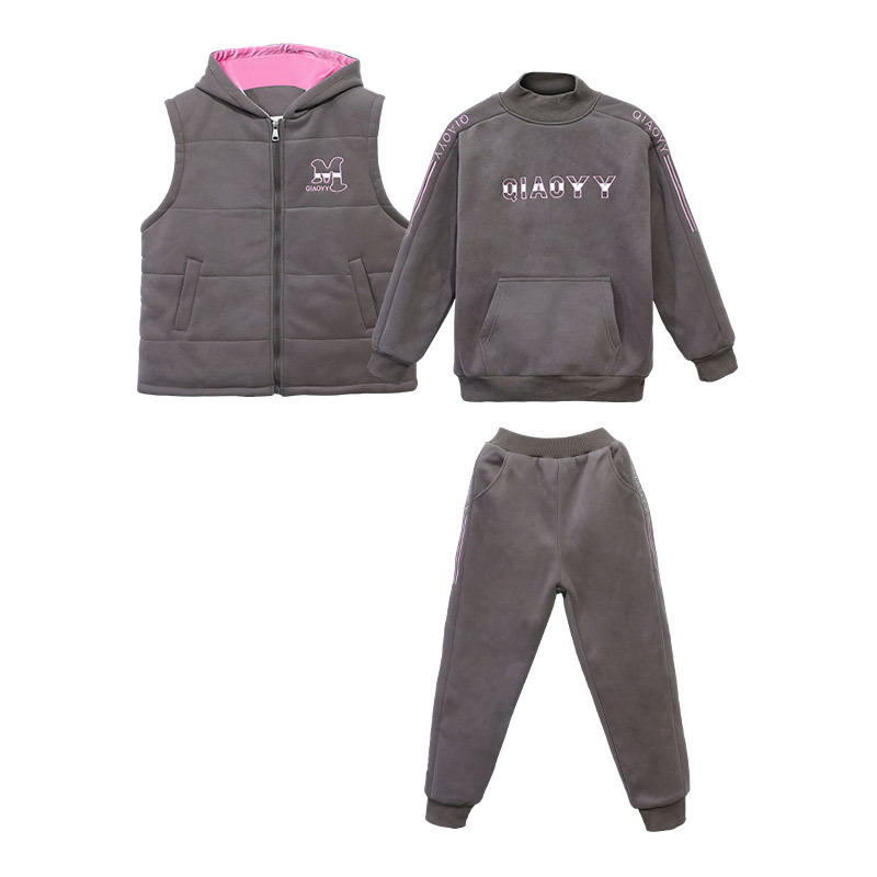 Djevojčice: zimski trodijelni set s flis podstavom