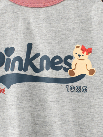 Dječje T-shirt za djevojčice - crtani print, kratki rukavi, okrugli ovratnik, 100% pamuk