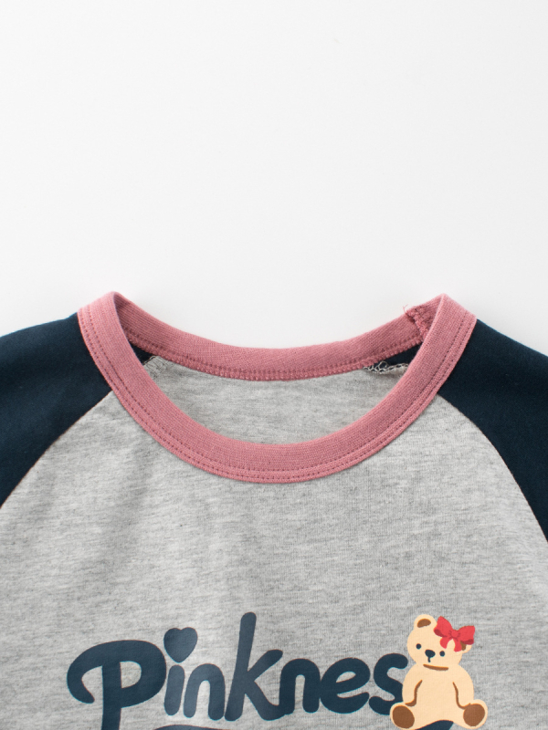 Dječje T-shirt za djevojčice - crtani print, kratki rukavi, okrugli ovratnik, 100% pamuk