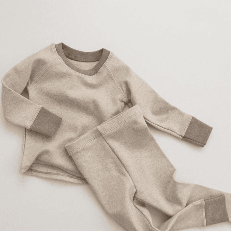 Dječji topli kućni komplet pidžama set, unisex, pamuk, bez kapulje, dugi rukavi, hlače, za novorođenčad 0–12 mjeseci