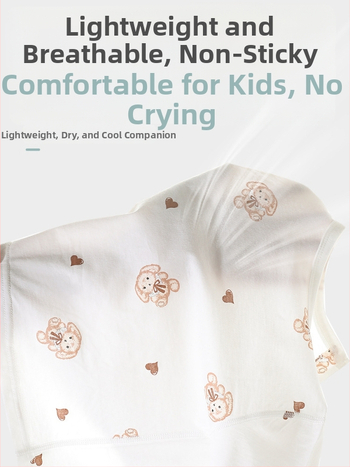 Set de pijamale din bumbac pentru bebeluți, unisex, din două piese, mâneci 3/4, 100% bumbac, material ușor de vară, imprimeu cu desene animate