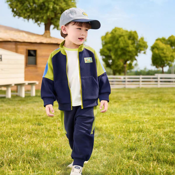 Dječji dvodijelni sportski set, unisex, dugi rukavi, pamuk‑mješavina 60% pamuk, za djecu 3–8 godina, proljeće-jesen