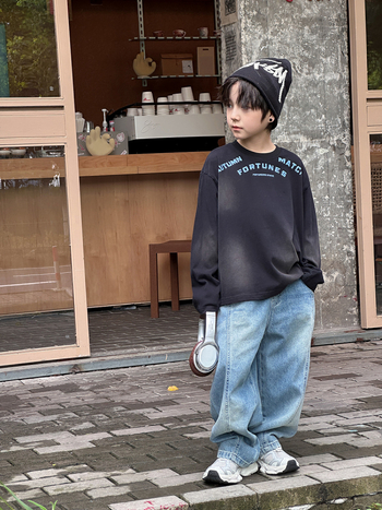 Dječja majica, unisex, dugi rukavi, okrugli izrez, 100% pamuk, jesen 2025