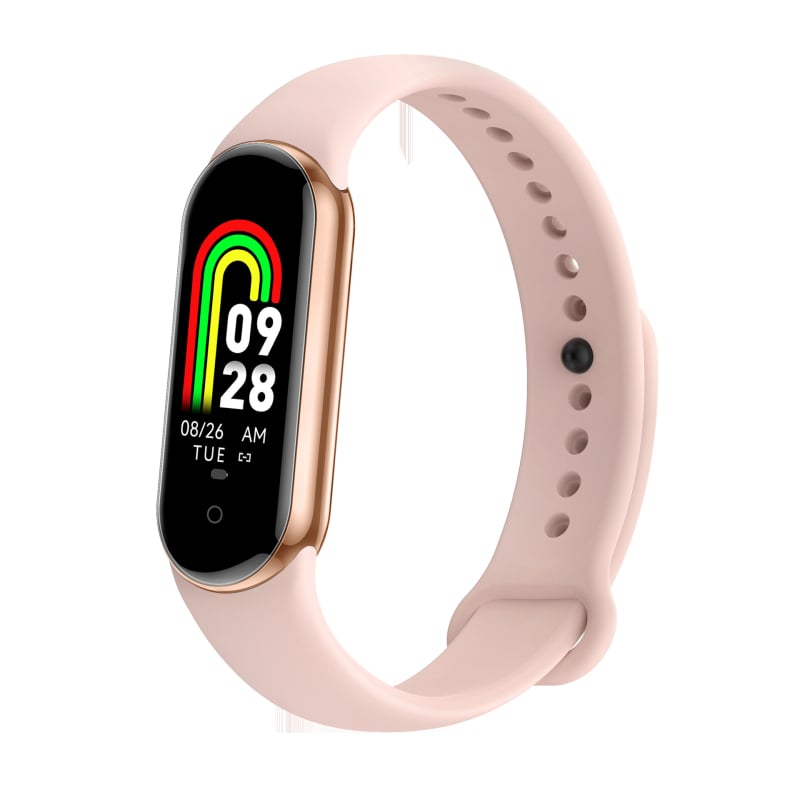 M8Mini смарт гривна: крачкомер, мониторинг на сърдечния ритъм, следене на съня, IP68 водоустойчива, магнитно зареждане