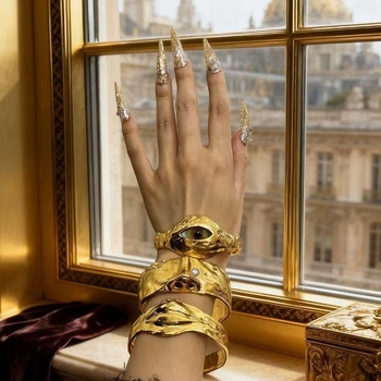 Brățară cu materiale mixte, electroplacare, stil de lux lejer, greutate 38 g, lansare toamnă 2025