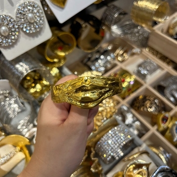 Brățară cu materiale mixte, electroplacare, stil de lux lejer, greutate 38 g, lansare toamnă 2025