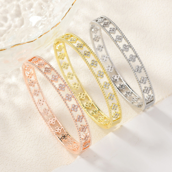 Brățară din cupru Percy, electroplacare, stil ușor luxos, 40 g