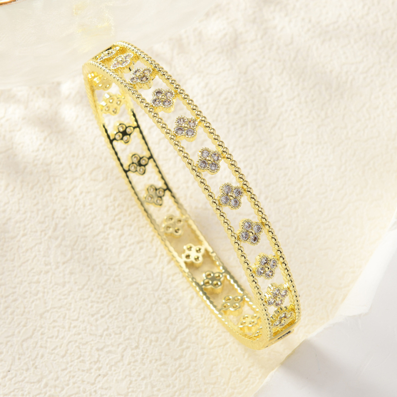 Brățară din cupru Percy, electroplacare, stil ușor luxos, 40 g