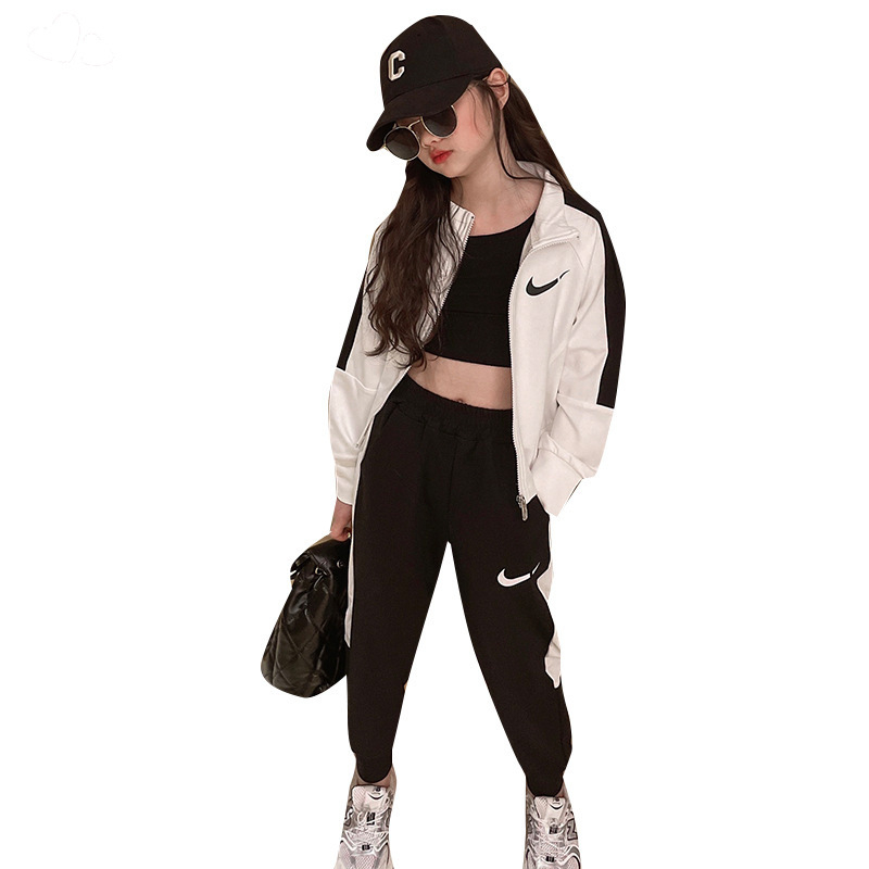 Dječji sportski set, dvodjelni komplet, korejski stil, hlačasti komplet, dugi rukavi, pamuk, za jesen