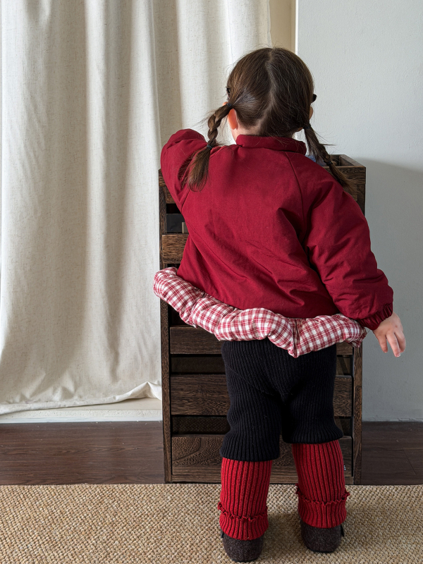 Geacă de iarnă pentru fetițe, bumbac gros, guler înalt, fermoar, model desen animat