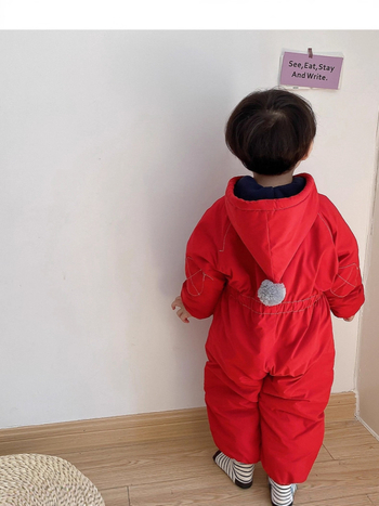 Costum ski pentru copii cu glugă, model animale/desene/avatar/litere, impermeabil 1000 mm, material poliester 100%, căptușală poliester, set dintr-o piesă, pentru iarnă, 3–4 ani