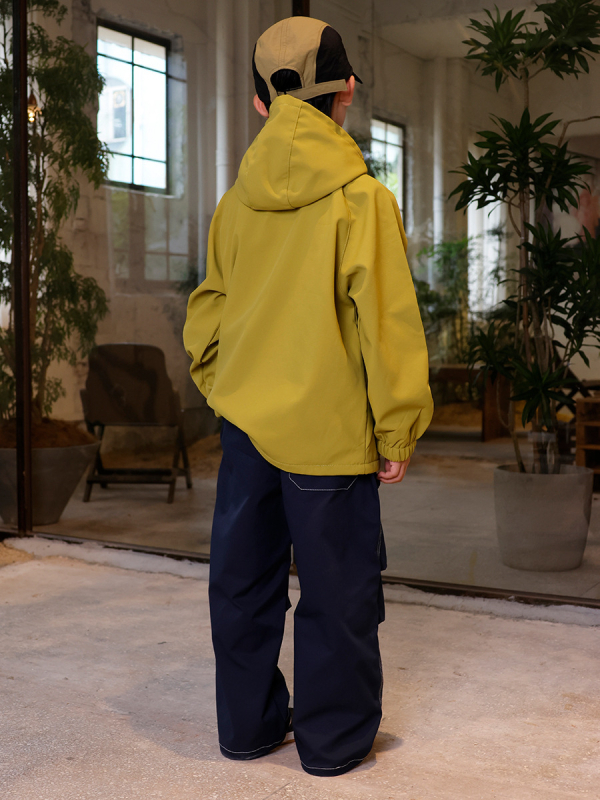 Geacă cu glugă pentru copii - băieți, toamna 2025, căptușeală fleece, exterior nylon, guler înalt, fermoar