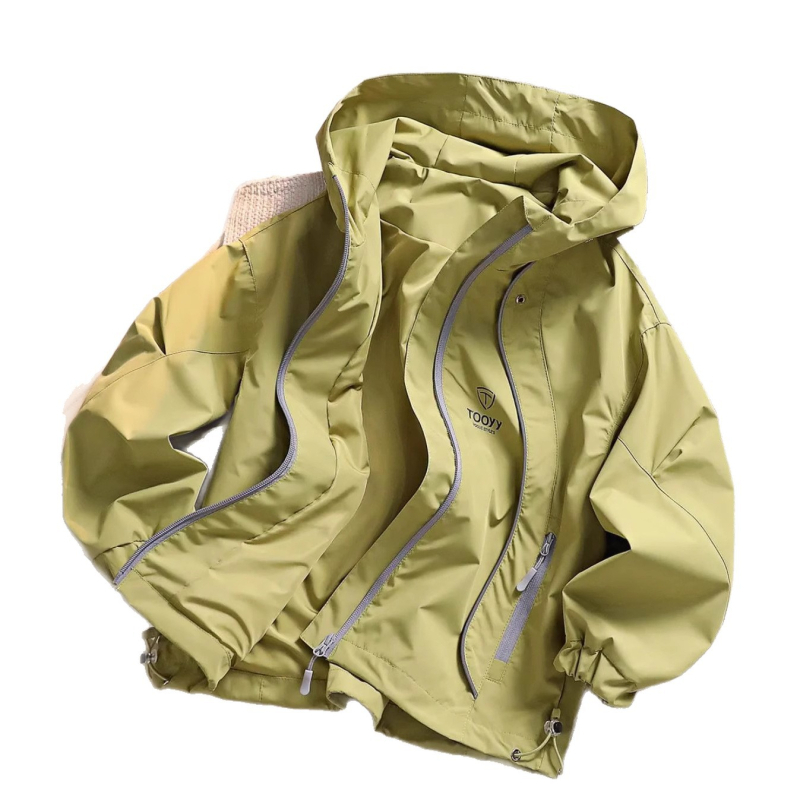 Jachetă pentru copii cu glugă, protecție tripla, impermeabilă și rezistentă la vânt, poliester, mâneci lungi, fermoar, unisex, pentru primăvară, lansare toamnă 2025