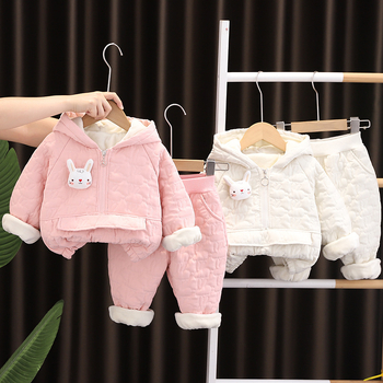 Palton pentru copii din bumbac, căptușeală din bumbac, fermoar frontal, guler rotund, mâneci lungi, în stil coreean