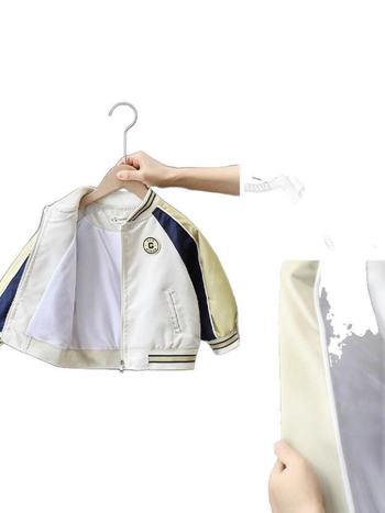 Jachetă pentru copii baseball, stil color-block street, guler baseball, pentru 3–8 ani, primăvară
