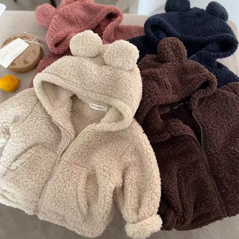 Jachetă de iarnă din bumbac pentru nou-născuți, groasă, model unic, 90–95% bumbac