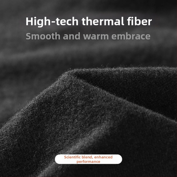 Muški zimski termalni top za bazni sloj – dugi rukav, duljina do bokova, mikro-veluro podstava, brzo sušenje poliestera 91–95%