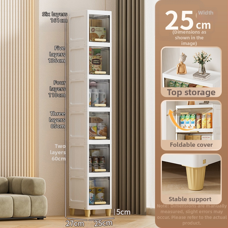 Flip-top uzglabāšanas skapis, PP materiāls, pieci plaukti, uz grīdas novietojums, mūsdienīgs minimālisks dizains; piemērots kurpēm, somām, rotaļlietām un citām mantām