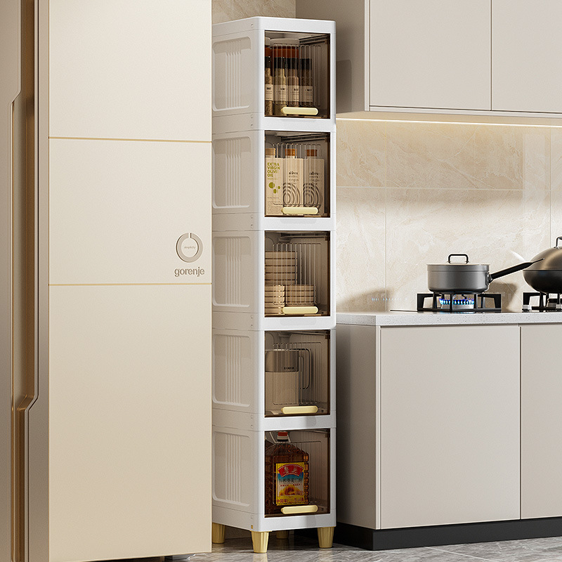 Glabāšanas skapis viesistabai ar atveramu vāku, PP materiāls, piecu stāvu, uz grīdas novietojams, uzkodu, rotaļlietu un sīkumu uzglabāšanai