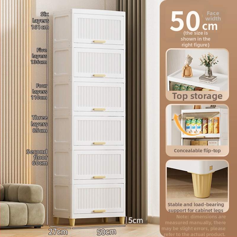 Glabāšanas skapis viesistabai ar atveramu vāku, PP materiāls, piecu stāvu, uz grīdas novietojams, uzkodu, rotaļlietu un sīkumu uzglabāšanai